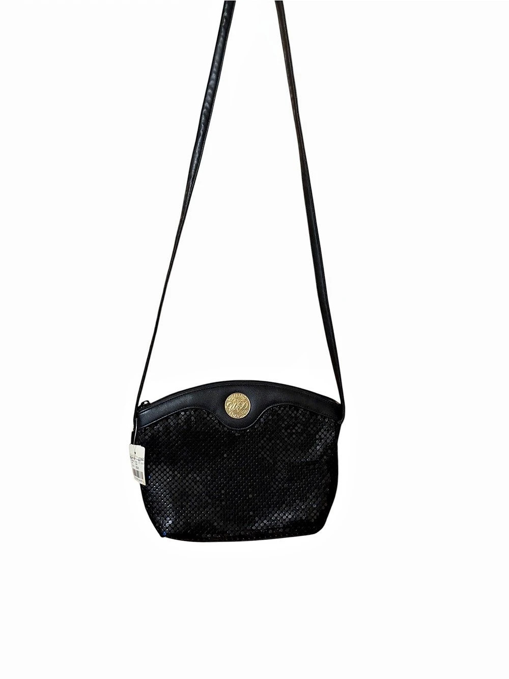 Whiting & Davis Black Crossbody Bag